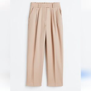 Stylish Tan Pleated Trousers